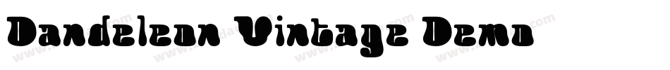 Dandeleon Vintage Demo字体转换